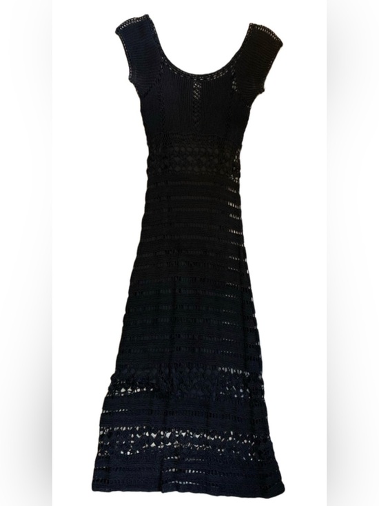 ABS Allen Schwartz Dresses & Skirts - ABS Allen Schwartz Black Crochet Midi Dress